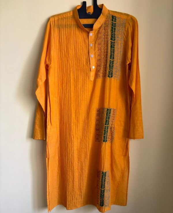 Mens panjabi :Hand work in khadi cotton price 1550